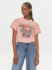 Wrangler T-Shirt 112350279 Koralowy Regular Fit. Pomarańczowe t-shirty Wrangler, s, bez wzorów, z bawełny, bez kołnierzyka, bez ramiączek. Za 89.99 zł.