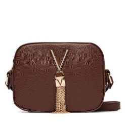 Torebka Valentino. Brązowe listonoszki Valentino, bez wzorów, bez dodatków. Za 329.99 zł.