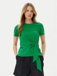Tommy Hilfiger T-Shirt WW0WW44559 Zielony Regular Fit. Zielone t-shirty Tommy Hilfiger, s, bez wzorów, z bawełny, bez kołnierzyka, bez ramiączek. Za 199.99 zł.