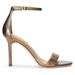 Sandały LAUREN RALPH LAUREN. Żółte sandały Lauren Ralph Lauren, bez wzorów, bez obcasa, na szpilce, bez zapięcia. Za 629.99 zł.