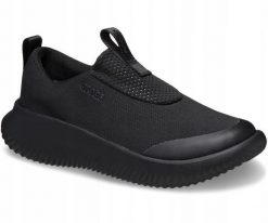 Buty Sportowe Sneakersy Dla Dorosłych Crocs Mellow Ease Slip On. Czarne buty treningowe Crocs, bez wzorów, z materiału, bez zapięcia, trekkingowe. Za 263.99 zł.