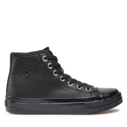 Trampki Big Star Shoes. Czarne trampki BIG STAR SHOES, bez wzorów, retro, bez zapięcia. Za 59.99 zł.