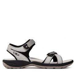 Sandały CMP. Szare sandały CMP, bez wzorów, sportowe, bez obcasa, bez zapięcia. Za 139.99 zł.