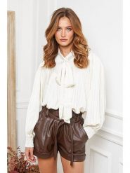 Joséfine Bluzka "Patrice" w kolorze kremowym rozmiar: M. Brązowe bluzki Joséfine, m, bez wzorów, bez kołnierzyka, bez ramiączek. Za 195.77 zł.