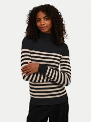 Kaffe Golf 10509063 Czarny Regular Fit. Czarne swetry Kaffe, xs, bez wzorów, z wiskozy, bez ramiączek. Za 49.99 zł.