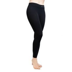 Legginsy termoraktywne damskie Brubeck Extreme Thermo Pant. Czarne legginsy Brubeck, bez wzorów, sportowe. Za 143.99 zł.
