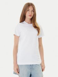 PINKO T-Shirt Start 101752 A2RD Biały Regular Fit. Białe t-shirty Pinko, m, bez wzorów, z bawełny, bez kołnierzyka, bez ramiączek. Za 416.77 zł.