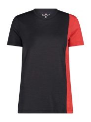CMP Koszulka funkcyjna w kolorze czarno-pomarańczowym rozmiar: 38. Czarne t-shirty sportowe CMP, bez wzorów, z wełny, bez ramiączek, outdoorowe. Za 132.05 zł.