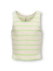 KIDS ONLY Top "Nessa" w kolorze kremowym rozmiar: 146/152. Brązowe topy KIDS ONLY, bez wzorów, bez kołnierzyka, bez ramiączek. Za 48.95 zł.