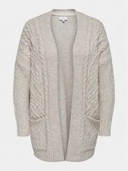 ONLY Carmakoma Kardigan Cozy 15307263 Szary Regular Fit. Szare swetry Only Carmakoma, bez wzorów, z syntetyku, bez ramiączek. Za 129.99 zł.
