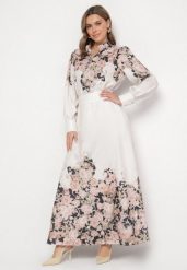 Beżowy Wiskozowy Komplet w Kwiatowy Wzór Koszula i Rozkloszowana Spódnica Belinoris. Brązowe koszule Born2be, m, bez wzorów, z bawełny, eleganckie, bez kołnierzyka, bez ramiączek. Za 299.99 zł.