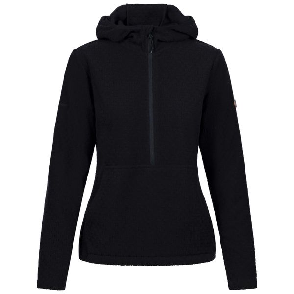 Damska Bluza Z Kapturem Metraya. Czarne bluzy Trespass, bez wzorów, sportowe, bez ramiączek, z kapturem. Za 131.99 zł.