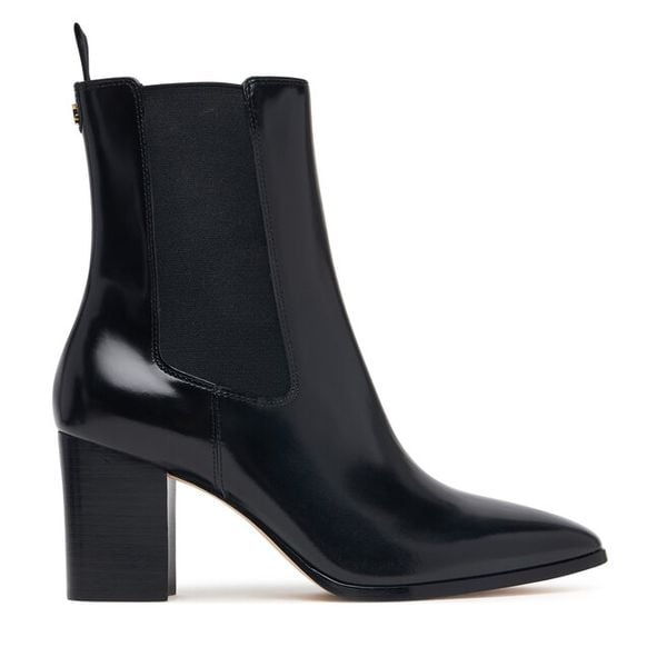 Botki LAUREN RALPH LAUREN. Czarne botki Lauren Ralph Lauren, bez wzorów, bez obcasa, na słupku, bez zapięcia. Za 1,199.00 zł.