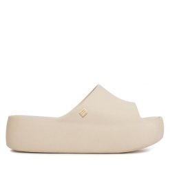 Klapki Melissa. Brązowe klapki Melissa, bez wzorów, bez obcasa, bez zapięcia. Za 419.99 zł.