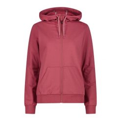 Bluza damska z kapturem CMP. Czerwone bluzy CMP, bez wzorów, bez ramiączek, z kapturem. Za 283.65 zł.