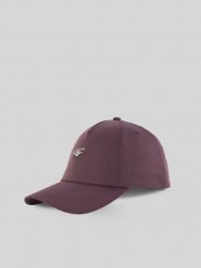 4F Czapka z daszkiem strapback damska - fioletowa XS/S (56cm). Fioletowe czapki z daszkiem 4f, bez wzorów, klasyczne. Za 69.99 zł.