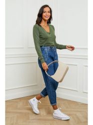 Soft Cashmere Kardigan w kolorze khaki rozmiar: 38/40. Brązowe swetry Soft Cashmere, bez wzorów, z kaszmiru, klasyczne, bez ramiączek. Za 120.95 zł.