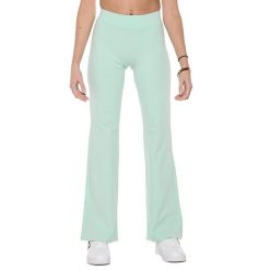 Legginsy z bawełna na co dzień na siłownię. Niebieskie legginsy LEONE 1947 APPAREL, bez wzorów, z bawełny, sportowe. W wyprzedaży za 96.83 zł.