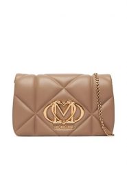 LOVE MOSCHINO Torebka JC4043PP0PLC0105 Beżowy. Brązowe kopertówki Love Moschino, bez wzorów, ze skóry, wizytowe, bez dodatków. Za 789.99 zł.