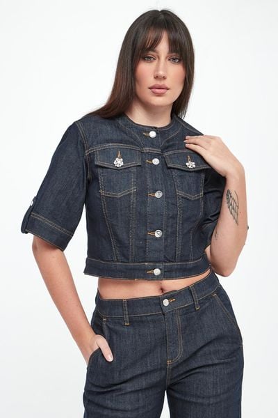 Kurtka jeansowa damska LIU JO. Kurtki Liu Jo, bez wzorów, z jeansu, bez kaptura. Za 859.00 zł.