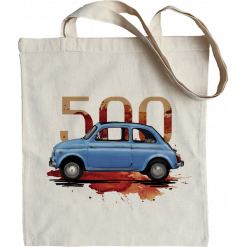 Fiat 500 — torba. Czerwone torby podróżne nikiniki, bez wzorów, z bawełny, na ramię. W wyprzedaży za 24.65 zł.