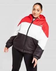 KURTKA DAMSKA ZIMOWA Z KAPTUREM FILA COLOUR BLOCK PADDED XXS. Kurtki Fila, na zimę, uniwersalny, bez wzorów, z dresówki, sportowe, z kapturem. Za 167.38 zł.