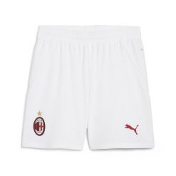 Młodzieżowe szorty AC Milan 24/25 PUMA White For All Time Red. Biała szorty Puma, bez wzorów, młodzieżowe. W wyprzedaży za 129.10 zł.
