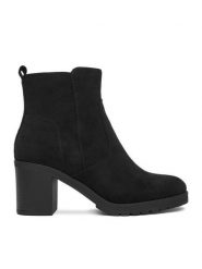 Clara Barson Botki CEO-HL0189101-B03 Czarny. Czarne botki Clara Barson, bez wzorów, z materiału, bez obcasa, na słupku, bez zapięcia. Za 159.99 zł.