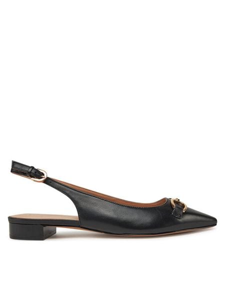 Geox Czółenka Giselda15 D55YUE 000TU C9999 Czarny. Czarne czółenka Geox, bez wzorów, ze skóry, bez obcasa, bez zapięcia. Za 269.99 zł.