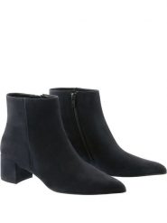 Högl Skórzane botki "Beatrice" w kolorze granatowym rozmiar: 39. Niebieskie botki Högl, bez wzorów, eleganckie, bez obcasa, bez zapięcia. Za 431.45 zł.