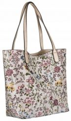 Shopperka j. różowa David Jones [DH] G-23124. Czerwone torebki klasyczne David Jones, bez wzorów, ze skóry ekologicznej, bez dodatków. Za 124.99 zł.