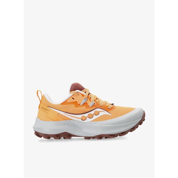 Buty trailowe damskie Saucony Peregrine 14. Brązowe buty do biegania Saucony, bez wzorów, bez zapięcia, do biegania. Za 479.99 zł.