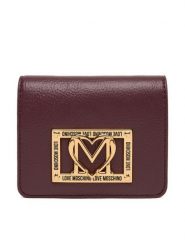 LOVE MOSCHINO Portfel JC5604PP1NLI0552 Bordowy. Czerwone portfele Love Moschino, bez wzorów, ze skóry. Za 339.99 zł.