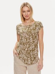 ONLY Bluzka Nova 15222174 Zielony Regular Fit. Zielone bluzki ONLY, bez wzorów, z wiskozy, bez kołnierzyka, bez ramiączek. Za 49.99 zł.