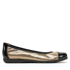 Baleriny Caprice. Żółte baleriny Caprice, bez wzorów, bez obcasa, bez zapięcia. Za 159.99 zł.