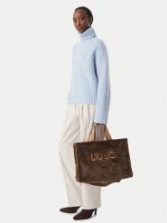 Liu Jo Torebka 2F6037 E0218 Brązowy. Brązowe shopper bag Liu Jo, bez wzorów, z materiału, bez dodatków. Za 469.99 zł.