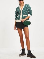 LA Angels Kardigan w kolorze zielonym rozmiar: L. Zielone swetry LA Angels, l, bez wzorów, bez ramiączek. Za 152.99 zł.