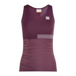 Koszulka rowerowa damska Sportful Giara. Fioletowe t-shirty sportowe SPORTFUL, l, bez wzorów, z elastanu, bez ramiączek, rowerowe. Za 157.00 zł.