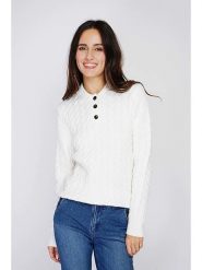 C& Jo Sweter w kolorze białym rozmiar: 40. Białe swetry C& Jo, bez wzorów, klasyczne, bez ramiączek. Za 152.99 zł.