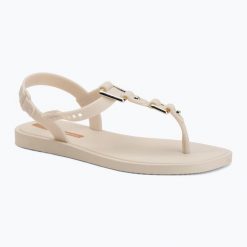 Sandały damskie Ipanema Class Urbane. Brązowe sandały Ipanema, bez wzorów, z materiału, eleganckie, bez obcasa, bez zapięcia. Za 129.99 zł.