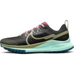 Buty do biegania damskie Nike W React Pegasus Trail 4. Czarne buty do biegania Nike, bez wzorów, z materiału, bez zapięcia, do biegania. Za 641.00 zł.