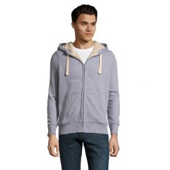 Kurtka Dla Dorosłych Unisex Sherpa Zapinana Na Zamek Błyskawiczny. Szare kurtki SOL'S, m, bez wzorów, sportowe, bez kaptura. Za 280.99 zł.