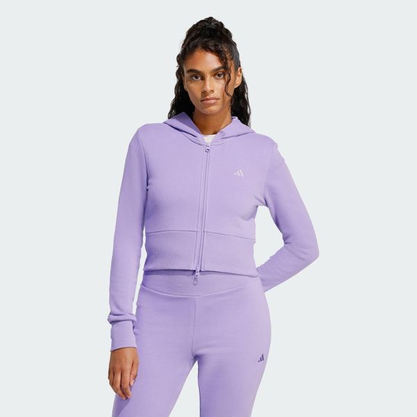 Bluza Seasonal Essentials French Terry Full-Zip. Czerwone bluzy adidas, xl, bez wzorów. Za 259.00 zł.