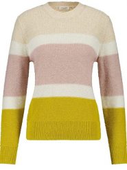 EDITION Sweter w kolorze kremowo-jasnoróżowo-żółtym rozmiar: 38. Brązowe swetry EDITION, bez wzorów, z bawełny, bez ramiączek. Za 136.45 zł.