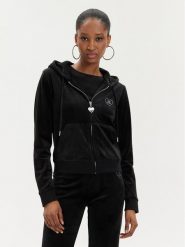 Juicy Couture Bluza Rodeo Robertson JCBAS223822 Czarny Slim Fit. Czarne bluzy Juicy Couture, xs, bez wzorów, z syntetyku, bez ramiączek, bez kaptura. Za 279.99 zł.
