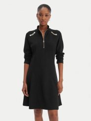 Liu Jo Sport Sukienka codzienna TA6019 JS182 Czarny Regular Fit. Czarne sukienki Liu Jo Sport, na co dzień, xs, bez wzorów, z wiskozy, sportowe, bez kołnierzyka, bez ramiączek, proste. Za 689.99 zł.