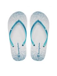 Champion Japonki Sparkling Slide S11688-CHA-WW010 Niebieski. Niebieskie japonki Champion, bez wzorów, z syntetyku. Za 49.99 zł.