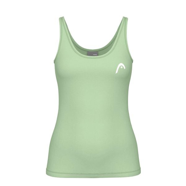 Damski tank top Head Spirit II. Zielone topy Head, bez wzorów, sportowe, bez kołnierzyka, bez ramiączek. W wyprzedaży za 189.00 zł.