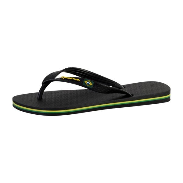 Japonki plażowe damskie Ipanema Classic Brasil II FEM. Czarne japonki Ipanema, bez wzorów, z tkaniny, sportowe. Za 99.00 zł.