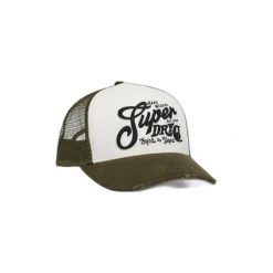 Czapka trucker siatka dla kobiet Superdry. Czarne czapki z daszkiem Superdry, bez wzorów, z meshu, eleganckie. Za 148.35 zł.